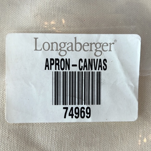 NIP Longaberger Canvas Apron - Picture 3 of 4